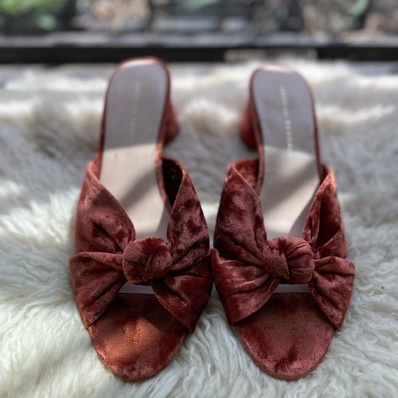 Loeffler Randall Shoes - Loeffler Randall velvet heels size 7.5